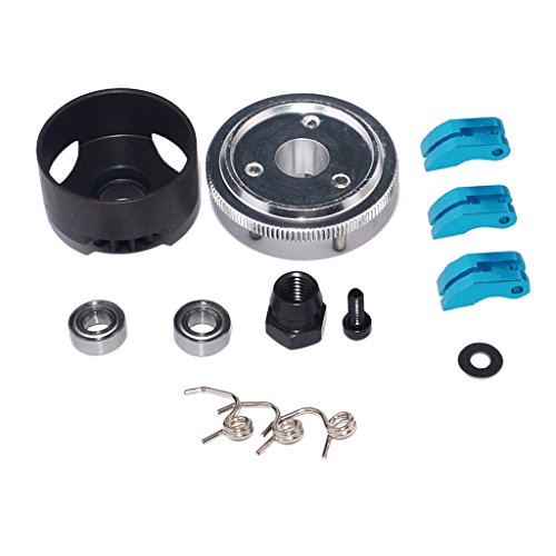 MXRGUMVI 14T Getriebe Schwungrad Montage 1/8 RC Auto Lager Kupplung Glocke Schuhe Mutter Federn von MXRGUMVI
