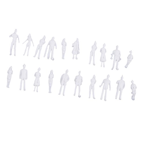 MXRGUMVI 20 Stück 1/100 Maßstab unlackiertes Modell Menschen Architekturfigur Miniatur MXRGUMVI 20 Stück 1/100 Maßstab unlackiertes Modell Menschen Architekturfigur Miniatur von MXRGUMVI