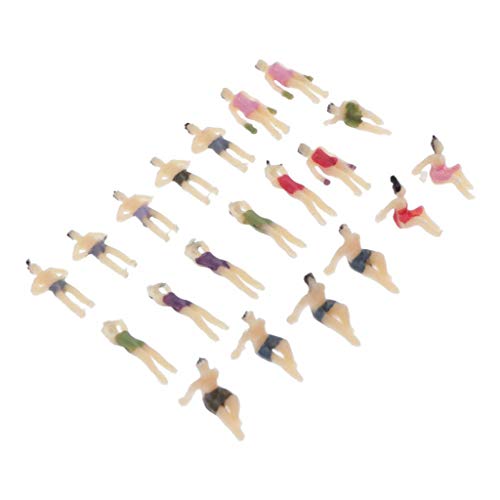 MXRGUMVI 20 x Modelleisenbahnen Menschen Figuren Maßstab Bemalt Strand Menschenmenge Miniaturen N 1:150 von MXRGUMVI