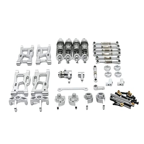MXRGUMVI 29 Stück Metall Upgrade Ersatzteile für Wltoys 144001 144002 RC Buggy Crawler Silber von MXRGUMVI