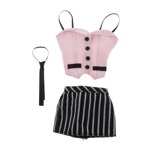 MXRGUMVI 3 Stück 1/6 Maßstab weibliche Kleidung Anzug Geschenke voller Anzug für 30,5 cm große Actionfigur rosa von MXRGUMVI