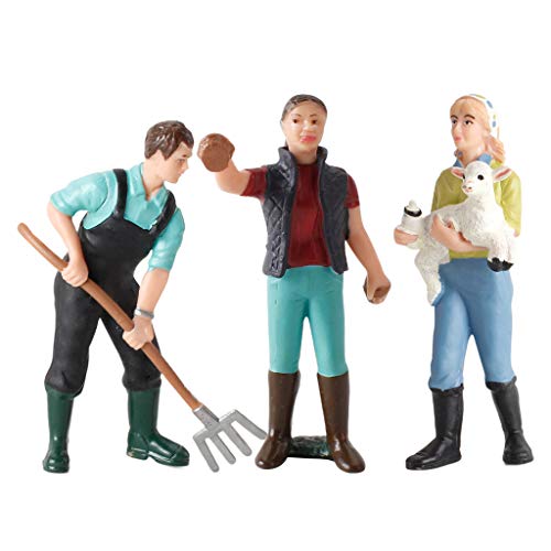 MXRGUMVI 3 Stück Modellbauer-Figuren Arbeiter Platzierung Miniatur-Display Dekoration von MXRGUMVI