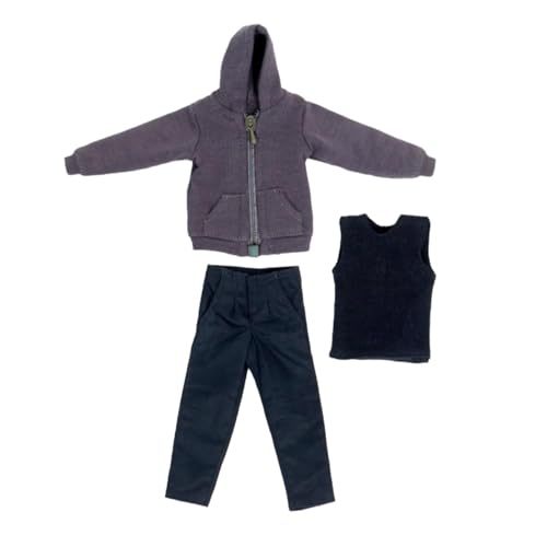 MXRGUMVI 3-teiliges 1/12-Herren-Kapuzenpullover, Weste, Hose, Kostüm für 15,2 cm große männliche Action-Figuren MXRGUMVI 3-teiliges 1/12-Herren-Kapuzenpullover, Weste, Hose, Kostüm für 15,2 cm große männliche Action-Figuren von MXRGUMVI
