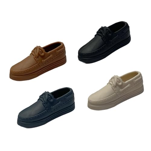 MXRGUMVI 4 Stück 1:6 Schuhe Miniaturmodell für 30,5 cm männliche Actionfiguren, Zubehör C, Typ C von MXRGUMVI