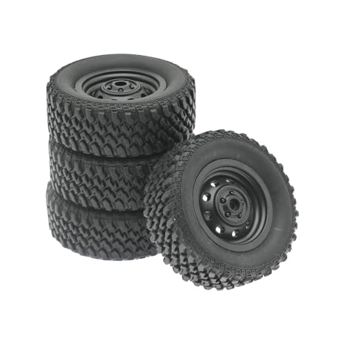 MXRGUMVI 4 Stück RC-Auto-Gummireifen, verschleißfeste Ersatzteile für MN82 78 1/12 RC Car von MXRGUMVI