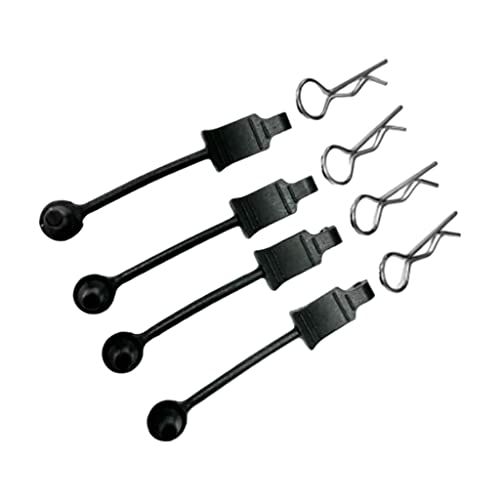 MXRGUMVI 4 Stück RC Karosserieschalen-Clips Pins für 1/10 ARRMA Buggy Auto DIY Zubehör schwarz von MXRGUMVI