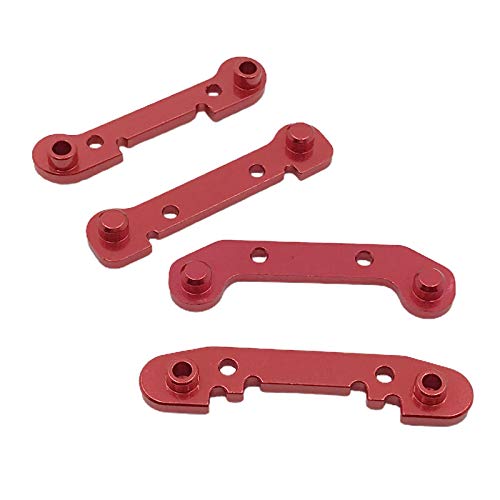 MXRGUMVI 4 Stück verstärkte Schwinge RC Autoteile für 1:12 Wltoys 124018 124019 Rot von MXRGUMVI