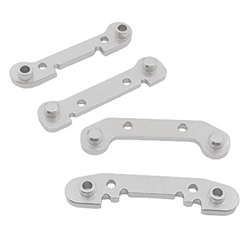 MXRGUMVI 4 Stück verstärkte Schwinge RC Autoteile für 1:12 Wltoys 124018 124019 Silber von MXRGUMVI