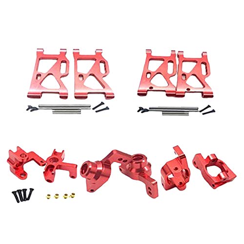 MXRGUMVI 5 Stück 1/14 RC Auto Ersatzteile Set für 1:14 Wltoys 144001 Rot von MXRGUMVI