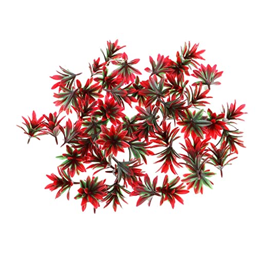 MXRGUMVI 50 Stück Orchidee Blume Baum Modell für Landschaft Baumaterial Rot MXRGUMVI 50 Stück Orchidee Blume Baum Modell für Landschaft Baumaterial Rot von MXRGUMVI
