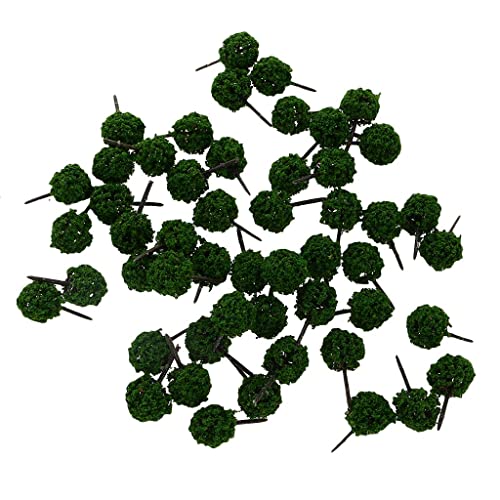 MXRGUMVI 50 Stück kugelförmige Modellbäume DIY Landschaft Landschaft N Scale Grün MXRGUMVI 50 Stück kugelförmige Modellbäume DIY Landschaft Landschaft N Scale Grün von MXRGUMVI