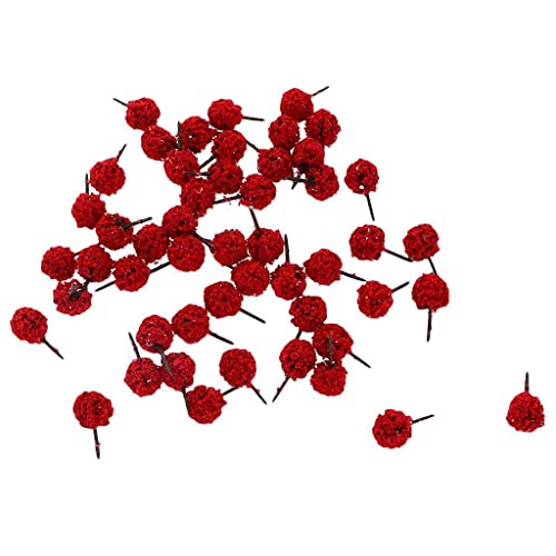 MXRGUMVI 50 Stück kugelförmige Modellbäume DIY Landschaft Landschaft N Scale Rot MXRGUMVI 50 Stück kugelförmige Modellbäume DIY Landschaft Landschaft N Scale Rot von MXRGUMVI