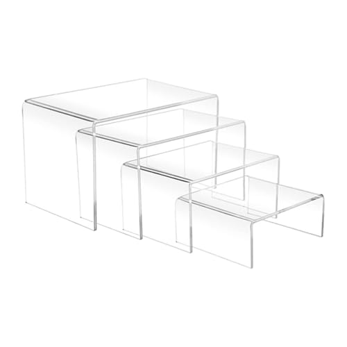 MXRGUMVI Acryl Riser Display Regal Klar Acryl Riser Set für Mobile Figuren Geldbörse von MXRGUMVI