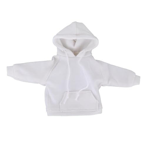 MXRGUMVI Actionfiguren im Maßstab 1:12, Kleidung, männliche und weibliche Puppe, Sportbekleidung, Kostüm, weißer Hoodie MXRGUMVI Actionfiguren im Maßstab 1:12, Kleidung, männliche und weibliche Puppe, Sportbekleidung, Kostüm, weißer Hoodie von MXRGUMVI