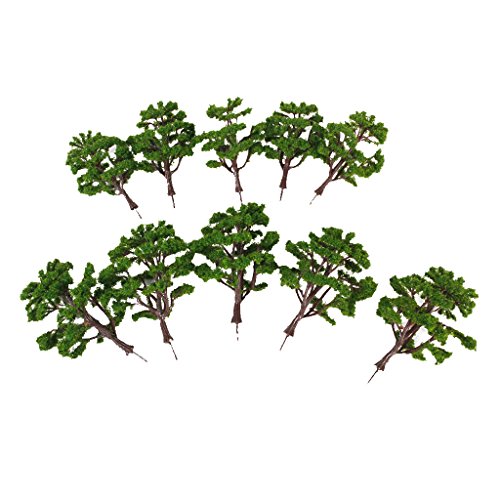 MXRGUMVI Baumlandschaft mit verschiedenen Maßstäben, Grün, 1/100 und 1/150, 10 Stück MXRGUMVI Baumlandschaft mit verschiedenen Maßstäben, Grün, 1/100 und 1/150, 10 Stück von MXRGUMVI