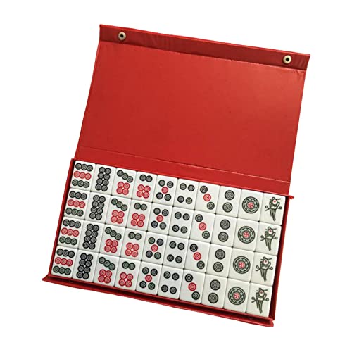 MXRGUMVI Chinesisches Mahjong Mahjong Spielset für Reisen, Party, Spielunterhaltung MXRGUMVI Chinesisches Mahjong Mahjong Spielset für Reisen, Party, Spielunterhaltung von MXRGUMVI