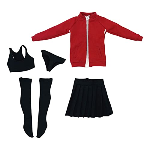 MXRGUMVI Fashion 1/6 Female Dolls Clothes for 30.5 cm Soldiers Figures Red von MXRGUMVI