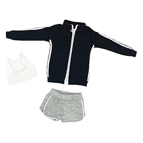 MXRGUMVI Fashion 1/6 Scale Female Dolls Clothes for 30.5 cm Soldiers Figures Black von MXRGUMVI