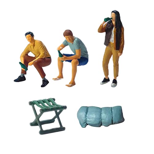 MXRGUMVI Kleine Grillpersonen im Maßstab 1:64, Zug, Eisenbahn, handbemalte Figuren, Stil B, Typ 2, 5 Stück MXRGUMVI Kleine Grillpersonen im Maßstab 1:64, Zug, Eisenbahn, handbemalte Figuren, Stil B, Typ 2, 5 Stück von MXRGUMVI