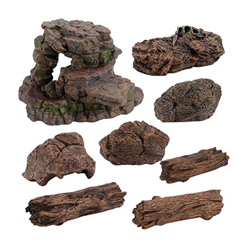 MXRGUMVI Kunststoff Stein Baumstämme Fake Rock Modell Diorama Dinosaurier Zubehör MXRGUMVI Kunststoff Stein Baumstämme Fake Rock Modell Diorama Dinosaurier Zubehör von MXRGUMVI