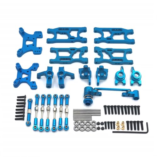 MXRGUMVI Lenkbecher-Set für vorne und hinten, für Crawler, LKW, Wartungsteile, Ersatz für WLtoys 144001 144402 144010, Blau von MXRGUMVI