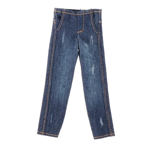 MXRGUMVI Maßstab 1:12 Actionfiguren Jeans Kostüm für 15,2 cm Actionfiguren Puppenmodell blau von MXRGUMVI