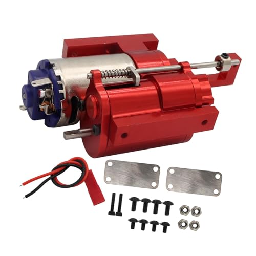 MXRGUMVI Maßstab 1:12 Getriebe-Upgrade-Teil für C24, Gas, D90 91 96 98 99S, DIY-Zubehör, rot von MXRGUMVI