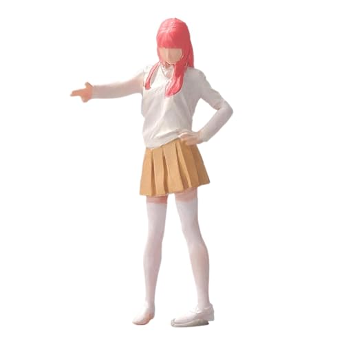 MXRGUMVI Maßstab 1:64 Rosa Haar Mädchen Modell Dioramen Charakter Modell für Mikrolandschaft von MXRGUMVI
