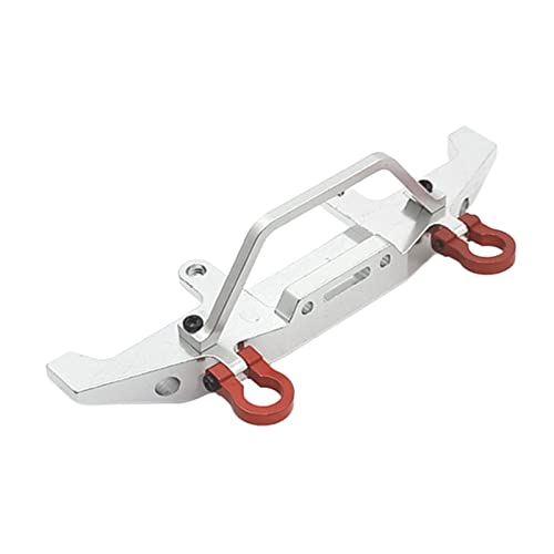 MXRGUMVI Metal Front Bumper Upgrade Parts For WPL C14 C24 1/16 RC Car Silver, 122x31mm von MXRGUMVI