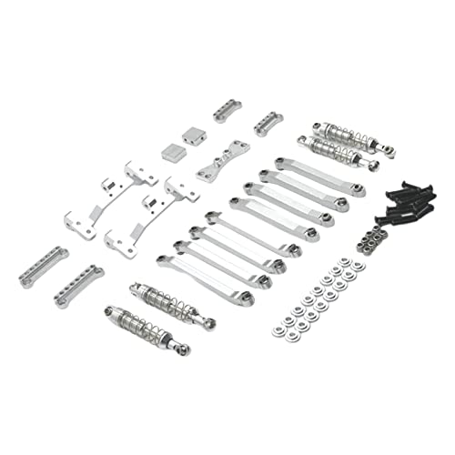 MXRGUMVI Metal Link Rod Shock Tower for D90 D91 D96 MN98 MN99S 1/12 RC Crawler Parts Silver von MXRGUMVI