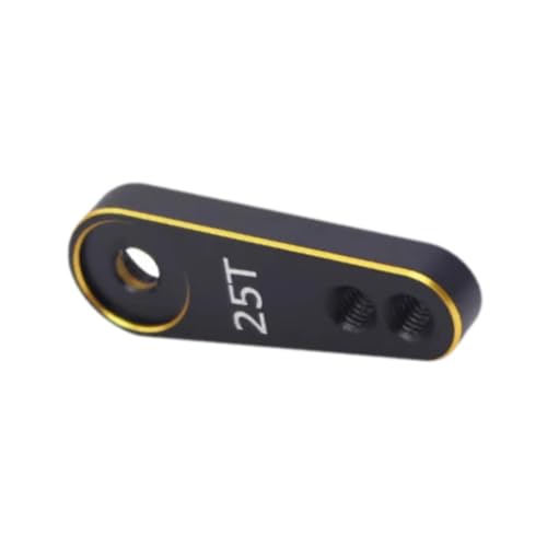 MXRGUMVI Metall 25T Servo Arm Stabiler Ersatz RC Zubehör für RC Hobby Auto DIY Accs Schwarz Gold von MXRGUMVI