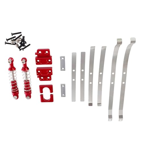 MXRGUMVI Metall-Upgrade-Teile, Ersatz für RC Crawler Modell im Maßstab 1:12, modifiziert, rot, 45669 von MXRGUMVI