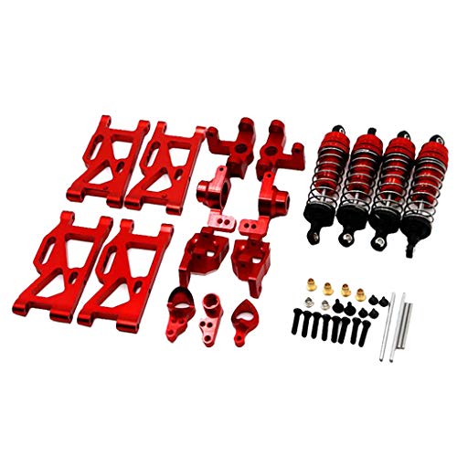 MXRGUMVI Metall-Upgrade-Teile, passend für WLtoys 144001 RC Car 1/14 DIY Teile, Rot MXRGUMVI Metall-Upgrade-Teile, passend für WLtoys 144001 RC Car 1/14 DIY Teile, Rot von MXRGUMVI