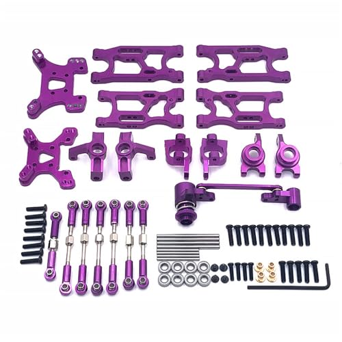 MXRGUMVI Metall vorne hinten Schwinge Crawler Modell Upgrade Wartung Teile Kit Ersatz für WLtoys 144001 144402 144010 Lila von MXRGUMVI