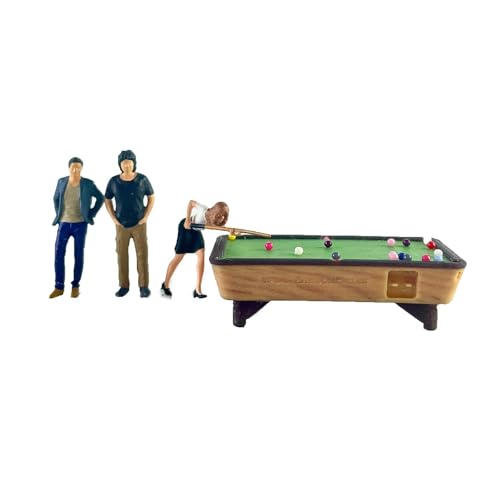 MXRGUMVI Mini Billard Modell Set S Gauge Layout Film Requisiten 1:64 Personen Figur Modell MXRGUMVI Mini Billard Modell Set S Gauge Layout Film Requisiten 1:64 Personen Figur Modell von MXRGUMVI