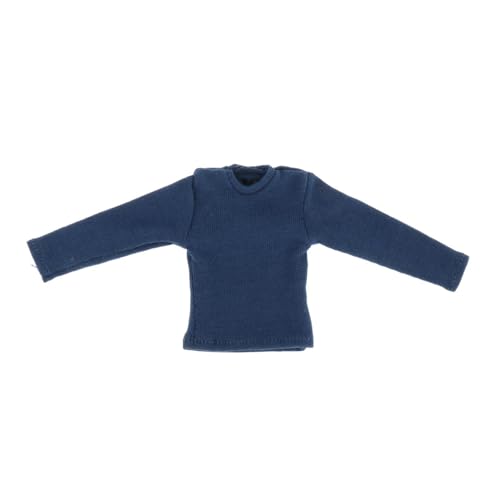 MXRGUMVI Mini-Langarmshirt im Maßstab 1/12, für 15,2 cm männliche weibliche Soldaten-Figuren, Accs, Dunkelblau, 5,6 cm MXRGUMVI Mini-Langarmshirt im Maßstab 1/12, für 15,2 cm männliche weibliche Soldaten-Figuren, Accs, Dunkelblau, 5,6 cm von MXRGUMVI