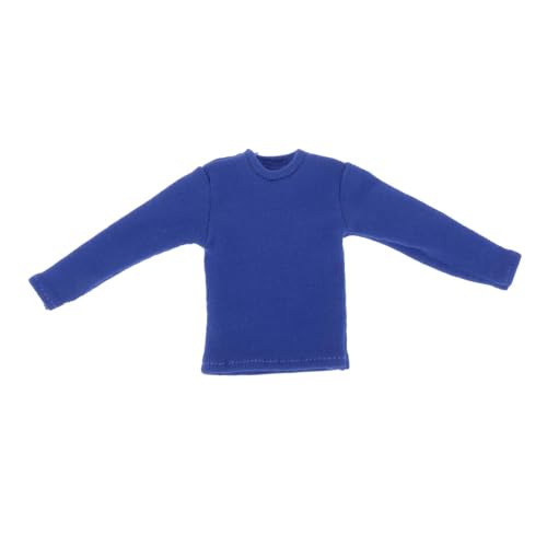 MXRGUMVI Mini-Langarmshirt im Maßstab 1/12, für 15,2 cm männliche weibliche Soldaten-Figuren, Accs Blau, 5,6 cm MXRGUMVI Mini-Langarmshirt im Maßstab 1/12, für 15,2 cm männliche weibliche Soldaten-Figuren, Accs Blau, 5,6 cm von MXRGUMVI