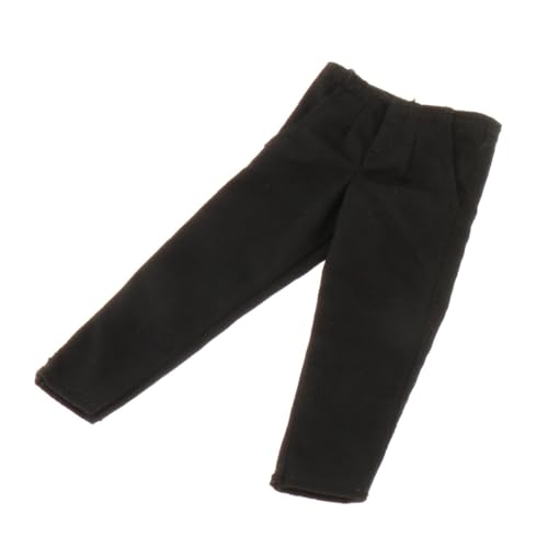 MXRGUMVI Mini Pants Casual männliche Figur im Maßstab 1:12, Puppenkleidung für 15,2 cm große Actionfiguren, Schwarz von MXRGUMVI