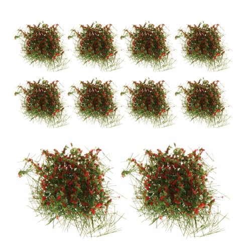 MXRGUMVI Miniatur-Blumencluster für Architekturmodell, Landschaftsdekoration, Rot, 2 cm ~ 3 cm, 10 Stück MXRGUMVI Miniatur-Blumencluster für Architekturmodell, Landschaftsdekoration, Rot, 2 cm ~ 3 cm, 10 Stück von MXRGUMVI