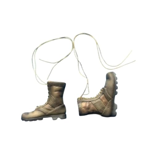 MXRGUMVI Miniatur-Schnürstiefel im Maßstab 1:6, niedriger Absatz, für 30,5 cm große weibliche Puppen, Figur Wüstengrün, 4,5 cm MXRGUMVI Miniatur-Schnürstiefel im Maßstab 1:6, niedriger Absatz, für 30,5 cm große weibliche Puppen, Figur Wüstengrün, 4,5 cm von MXRGUMVI