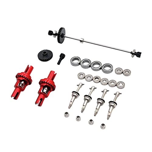MXRGUMVI Modifikation Zubehör Kits Teile RC Auto Upgrade Ersatz Kits 1:28, rot, 8x12x2cm von MXRGUMVI