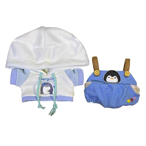 MXRGUMVI Plüschfigur T-Shirt und Overalls Mode Machen Sie Ihre eigenen Puppen für 20cm Puppen von MXRGUMVI