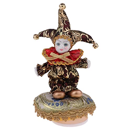 MXRGUMVI Pocerlain Triangel Puppe Clown Modell, Spieluhr, Heimdekoration, 15,2 cm, Braun MXRGUMVI Pocerlain Triangel Puppe Clown Modell, Spieluhr, Heimdekoration, 15,2 cm, Braun von MXRGUMVI
