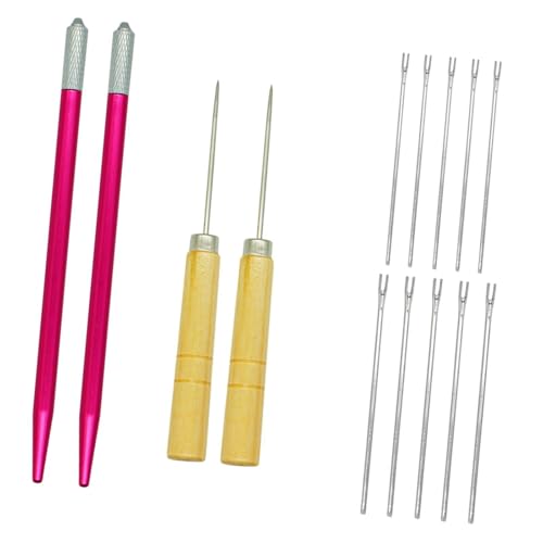 MXRGUMVI Puppenhaar-Rerooting-Werkzeug, Puppenhaareinführungswerkzeug für Zuhause, Frisur-Design, 5 x 0,6 mm, 5 x 0,8 mm, Nadel von MXRGUMVI