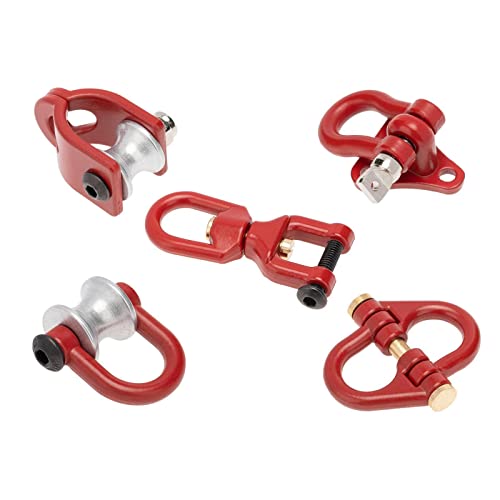 MXRGUMVI RC Auto Crawler Anhänger Abschleppschäkel Zubehör für SCX10 TRX4 D90 Rot von MXRGUMVI