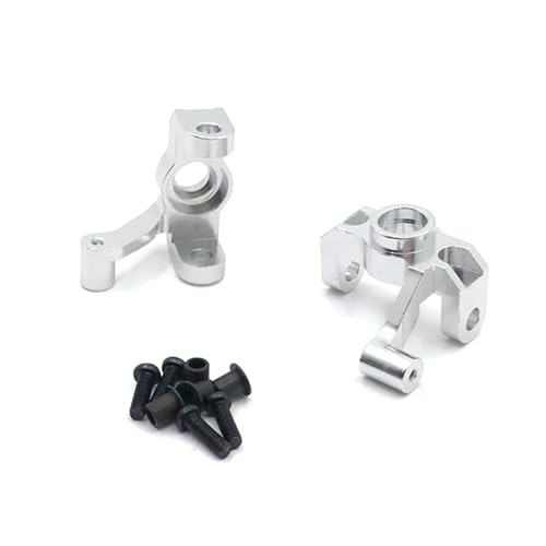 MXRGUMVI RC Auto Lenkbecher Upgrade Ersatzteile Modell Crawler Fahrzeug Modifikation Ersatz für WLtoys 12423 12427 12428 12429 Silber von MXRGUMVI