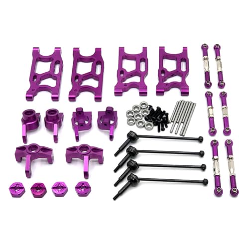 MXRGUMVI RC Auto Vorne Hinten Schwingen Arme Rad Cup CVD Ersatzteile Adapter Reparaturset Ersatz für WLtoys 144010 144001 144002 Lila MXRGUMVI RC Auto Vorne Hinten Schwingen Arme Rad Cup CVD Ersatzteile Adapter Reparaturset Ersatz für WLtoys 144010 144001 144002 Lila von MXRGUMVI