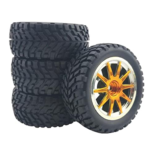 MXRGUMVI RC Autoreifen für Wltoys 144001 124018 124019 1/10 RC Modell Spielzeug Zubehör Orange von MXRGUMVI