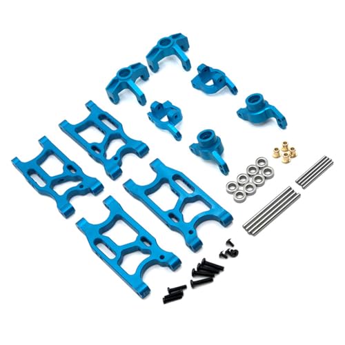 MXRGUMVI RC Car Rear Swing Arms C-Basis Wheel Cup Bearing Repairing Set Accessory Replacement for WLtoys 144010 144001 144002 124016 Blue von MXRGUMVI