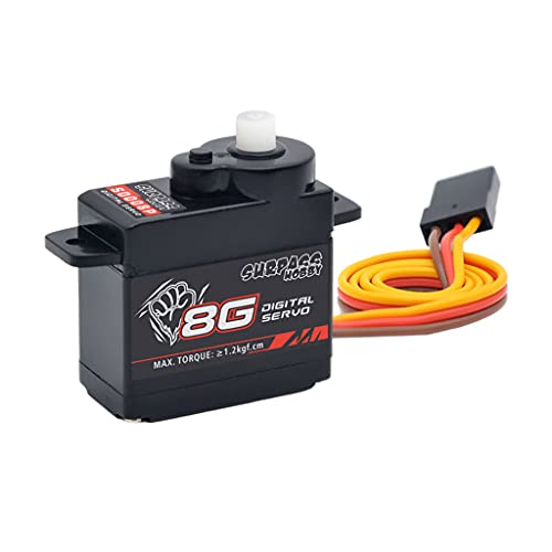 MXRGUMVI RC High Torque Coreless Servo Fit for RC 1:24 Car Fixed Wing Parts 8G MXRGUMVI RC High Torque Coreless Servo Fit for RC 1:24 Car Fixed Wing Parts 8G von MXRGUMVI